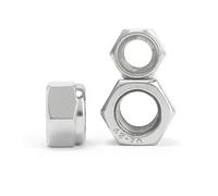 Écrous hexagonaux autobloquants en acier inoxydable M3-M16 304 316, tout en métal, adaptés à la fixation industrielle DIN980 GB6184, 1/10 pièces(5pcs M10(304))