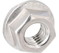 Écrous hexagonaux avec bride et denture de blocage DIN 6923 A4-80 M 5 VPE : 500