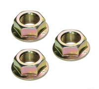 Écrous Hexagonaux Crantés pour Tracteur Écrous Hexagonaux Crantés | Base crantée anti-vibration, blocage sécurisé, élimine besoin rondelle, montage rapide, 13mm