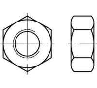 Écrous hexagonaux DIN 934 Titane Grade II M 8 Ti 009343080080000 (100 pièces)