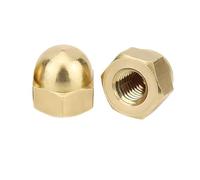 Écrous hexagonaux Écrous à dôme hexagonaux en laiton M3 M4 M5 M6 M8 M10 M12 M14 M16 M18 M20 DIN 1587(M5)