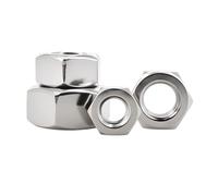 Écrous Hexagonaux En Acier Inoxydable 150, De Fixation Métalliques Filetés Métriques M1 M2 M3 M4 M5 M6 M8 M10 M12-M48, 304 Pièces(M18 (3Pcs))