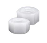 Écrous Hexagonaux En Nylon Blanc, 2/5/10/20/50 Pièces, M2 .5 M3 M4 M5 M6 M8 M10 M12 M14 M16 M18 M20, Fixation Isolante Plastique(M14-5pcs)