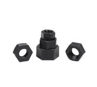 Écrous hexagonaux en plastique et Nylon, 2 à 100 pièces, M3 M4 M5 M6 M8 M10 M12 M14 M16, blanc et noir, écrou en Nylon isolant, contre-écrou hexagonal