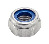 Ecrous hexagonaux frein indésserrable avec bague nylon inox A2 DIN 985