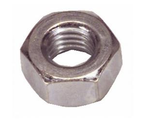 Écrous hexagonaux Hu 14 mm - acier zingué blanc - classe 8 - 50 pièces BRICOZOR