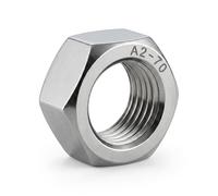 Ecrou hexagonal inox inox A2 - diamètre 4 mm - 200 pièces ACTON