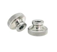 Écrous moletés à pas élevé en acier inoxydable, 1 à 10 pièces/lot, M2, M2.5, M3, M4, M5, M6, M8, M10, pour trous borgnes, publicité(Blind end type,M2 10pcs)