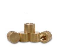 Écrous moletés, bouton de serrage, 5 à 100 pièces/lot M2-m8 en acier inoxydable, écrou moleté à petite tête aveugle en laiton