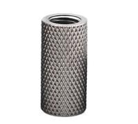 Écrous Moletés Cylindriques En Acier Inoxydable 304, Connecteur À Serrer La Main, De Réglage M8 M10 M12, 1 10 Pièces(12mm,M10xOD 20mm(2pcs))