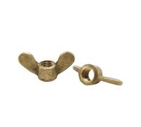 Écrous papillon 1-10 pièces M4 M5 M6 M8 M10 M12 M14 M16 serrer à la main les écrous en laiton(M10 2pcs)