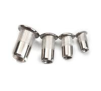 Ecrous Pour Rivets 10/20/50 pièces 304 acier inoxydable Rivets écrous insérer tête plate écrou fileté riveteuse écrou outils M3/M4/M5/M6/M8/M10/M12 Rivet Ecrou (Color : 10PCS, Size : M8)