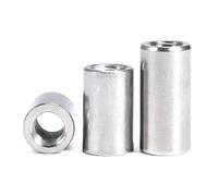 Écrous raccord colonne cylindrique rond inox 304 M2-M20(M6x16x30mm)