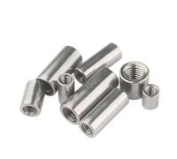 Écrous raccord cylindriques M3-M14 inox 304, lot 5-20(OD10xM6x30 (10pcs))