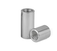 Écrous raccord cylindriques M6/M8 inox 304, lot 2-5(M8x20x20-2pcs)