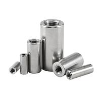 Écrous raccord M6 inox304 filet fin M6x10x6-40mm lot10(M6x10x20)