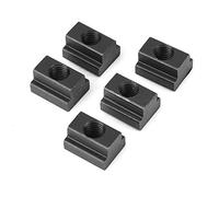 Écrous T Slot M8 / M10 Finition en Oxyde Noir Écrous Slot T Enfiler dans les Rainures en T des Tableaux de Machines-outils (M10)