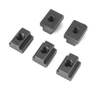 Écrous T Slot M8 / M10 Finition en Oxyde Noir Écrous Slot T Enfiler dans les Rainures en T des Tableaux de Machines-outils (M8)