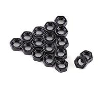 Ecrous Zingués Noirs M2-M5, 100 Pièces Filetage Métrique en Acier au Carbone, Ecrous Hexagonaux M2, M2.5, M3, M4, M5, Excellente Pièce de Rechange