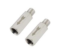 ECSiNG 2P Vannes D'isolement Pneumatiques en Laiton à Filetage Mâle Vers Femelle BSP 1/8 Pouce pour Air Eau Huile Et Gaz 40 Mm