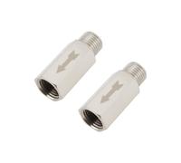 ECSiNG 2pcs Vannes Isolement Pneumatiques en Laiton à Filetage Mâle Vers Femelle BSP 1/4 Pouce pour Air Eau Huile Et Gaz 40 Mm