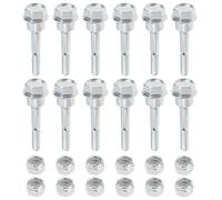 ECSiNG Kit 12x Goupilles de Cisaillement & Écrous Compatible avec Husqvarna st 224 224p 227p Remplace 532198636 585511801 588077501