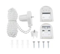 ECSiNG Kit de réparation de store enrouleur en plastique - 25 mm - Support de serrage - Chaîne de perles - Store à chaîne - Accessoires pour store enrouleur de 25 mm - Pour bureau, salon, chambre à