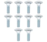 ECSiNG Lot de 10 boulons de carrosserie à col carré à tête ronde 06200307 1/4-20 x 1,9 cm Compatible avec Ariens Compatible avec Gravely ZTX 60