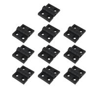 ECSiNG Lot de 10 Charnières en Nylon Et Plastique 57x46x8mm pour Boîtes à Outils de Camping-car Caravane Noir