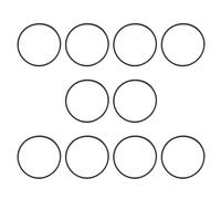 ECSiNG Lot de 10 Joints de Carburateur pour Cuve à Flotteur Joint Torique 43 Mm ID 46,2 Mm OD Joint de Carburateur en Caoutchouc pour Tondeuse à Gazon Compatible avec Briggs & Stratton 693981 280492