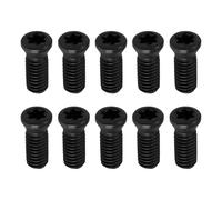 ECSiNG Lot de 10 vis Torx CNC en acier carbone noir M3 x 8 mm T10 12.9 pour remplacement d'insert en carbure