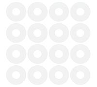 ECSiNG Lot de 100 rondelles plates en nylon M5 - Rondelles plates transparentes pour conduite d'eau, tuyau d'eau et valves - 5,3 mm - Diamètre intérieur : 12 mm - Diamètre extérieur : 0,5 mm -