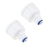 ECSiNG Lot de 2 connecteurs BSP femelle de 1,9 cm vers connecteur de robinet de 6,35 mm RO droit connecteur rapide pour tuyau d'arrosage osmose inverse RO système d'eau