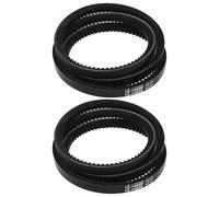 ECSiNG Lot de 2 courroies d'entraînement de pompe pour tondeuse à gazon 603907 607400 compatibles avec Hustler Raptor Limited 120 x 1,3 x 0,1 cm, noir