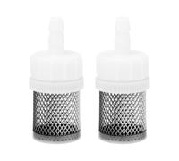 ECSiNG Lot de 2 filtres d'aspiration en acier inoxydable pour pompe à eau 6 mm