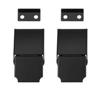 ECSiNG Lot de 2 Loquets de Coffre Noirs XC-816 47,3 X 26 Mm pour Valise Boîte Coffre