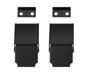 ECSiNG Lot de 2 Loquets de Coffre Noirs XC-816 47,3 X 26 Mm pour Valise Boîte Coffre