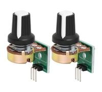 ECSiNG Lot de 2 modules de potentiomètre 10 K, résistance réglable, sortie analogique 0-5 V pour projets électroniques
