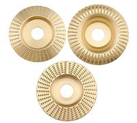 ECSiNG Lot de 3 disques de sculpture sur bois - Disque rotatif pour poncer le travail du bois - Disques abrasifs pour éplucher le bois