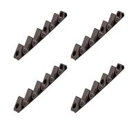 ECSiNG Lot de 4 ajusteurs de dossier de pelouse à 5 positions 25 x 13,2 x 8,8 cm pour fauteuil inclinable, terrasse, pelouse, cour - Marron