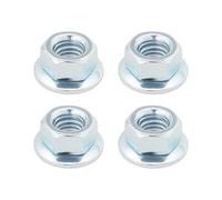 ECSiNG Lot de 4 écrous de Lame à Bride pour Débroussailleuse M8 X 1,25 LH écrou de Fixation à Filetage Gauche Adapté pour Débroussailleuse