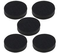 ECSiNG Lot de 5 tampons en éponge douce, 50 mm, sans trous, fermeture Velcro, tampon de ponçage floqué, tampon d'interface en mousse souple, tiges de ponçage, tampon de support tampon