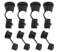 ECSiNG Lot de 8 bagues de protection rondes noires pour câble électrique (4 pièces 6N-4 et 4 pièces 4N-4)