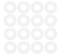 ECSiNG Paquet de 100 Rondelles Plates en Nylon M6 Rondelles en Nylon Rondelle Plate Transparente pour Tuyau d'eau Et Vannes 6,3 Mm ID 12 Mm OD 0,5 Mm d'épaisseur
