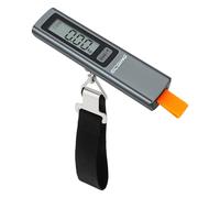 ECSiNG Pèse-bagages portable sans batterie - Écran LCD numérique et rétroéclairé, balance de poids portable, 50 kg, pour voyage, avion, expédition