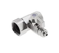ECSiNG Vanne d'arrêt en T 1/2 " femelle, 1/2 " mâle 1/4" Tuyau Raccord rapide Valve de passage Adaptateur d'eau alimentaire pour filtre à eau potable sous évier