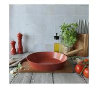 ECTOR Poêle revêtue céramique Paprika induction manche bois D28 cm