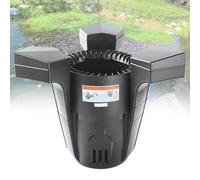 écumeur Flottant pour Bassin, Nettoyeur Automatique De Débris De Surface avec Panier à Feuilles Et Aérateur, écumeur Flottant à Aspiration Efficace pour Bassins, Lacs Et Jardins Aquatiques 70W