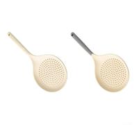 Écumoire à fente - Grande cuillère en maille de silicone - Passoire à huile pour hotpot wok - Ustensile de qualité alimentaire - 36,8 cm (mélange)