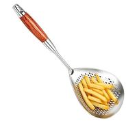 Écumoire à long manche, cuillère de cuisson à vidange rapide, 32 cm, outil de passoire de cuisine , pelle à tête en en acier inoxydable, ustensile de cuisine, ustensile de cuisine